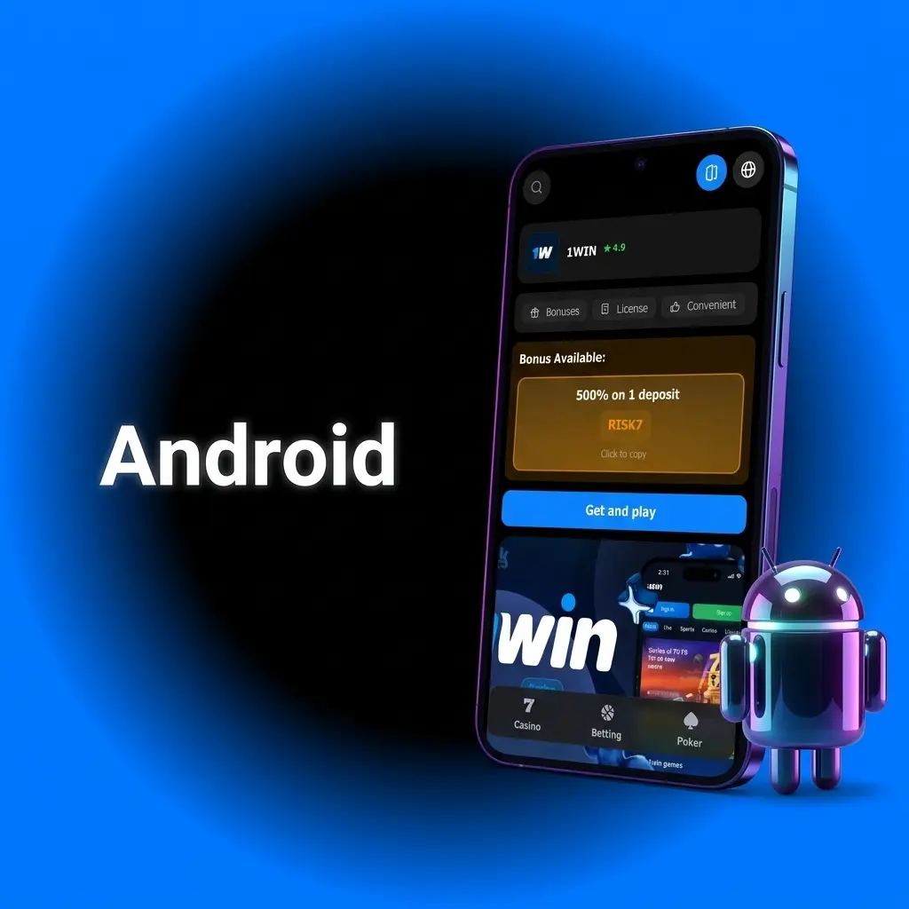 App 1win para Android: instalação do APK fora da Google Play Store em smartphones com Android 5.0+