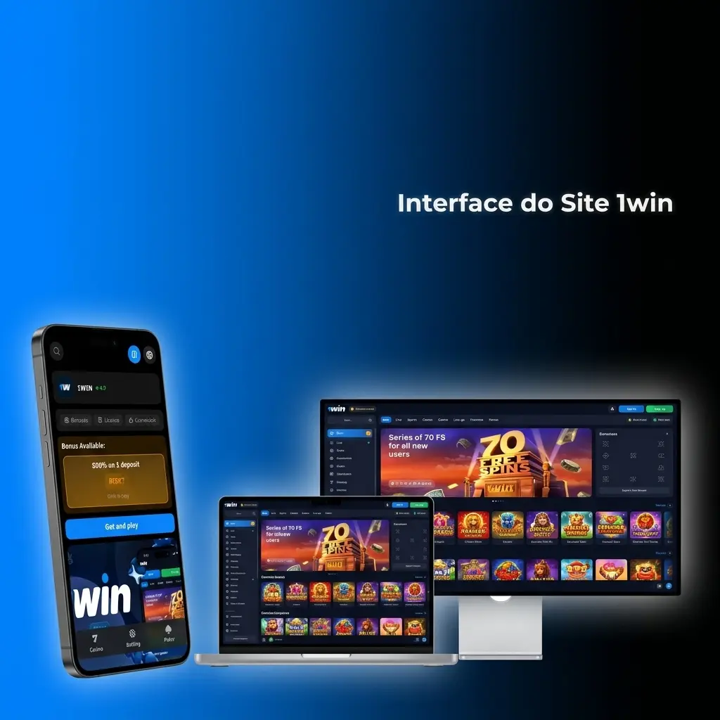 Interface do site 1win com barra de navegação para apostas esportivas, cassino, promoções e suporte em português