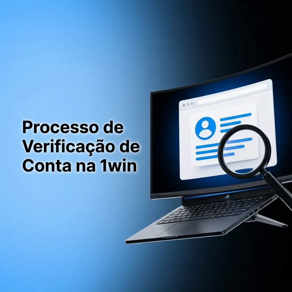 Processo de verificação de conta na 1win com envio de documentos como RG, CNH ou passaporte para liberar saques